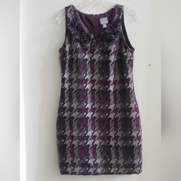 Rabbit Rabbit Rabbit designs women's thick plaid sleeveless mini dress - Picture 1 of 4